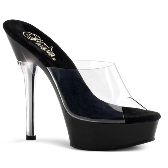 Pleaser Shoes - Pleaser | ALLURE-601 Platform Sandal | ALL601/C/B